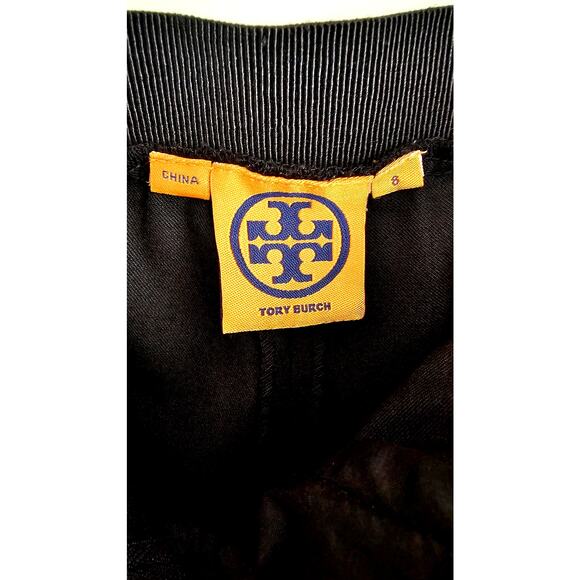 Tory Burch Wool Black Pants Trousers, Side Panel, Stretch Waist, Sz 8, NWOT - Picture 4 of 10